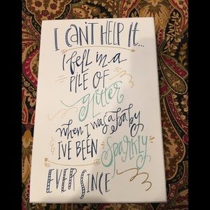 Sparkle Saying Wall Hanging